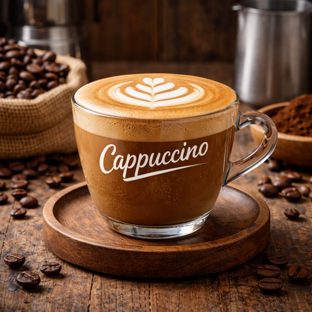 Cappucino foam coffee