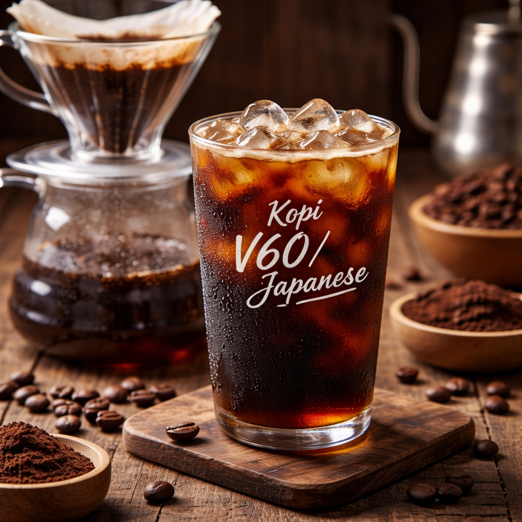 V60 Japanese manual brew coffee